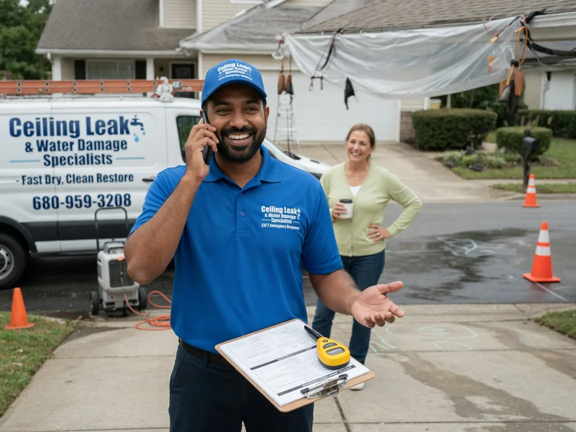 Ceiling Leak Cleanup Rosston, TX FAQs
